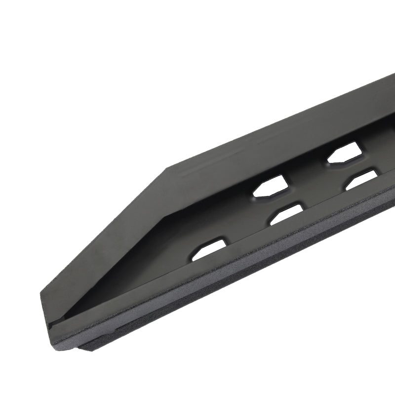 GOR RB20 Slim Running Boards - Go Rhino 2022 Toyota Tundra Crew Max RB20 Slim Running Board + Brackets - Bedliner Coating