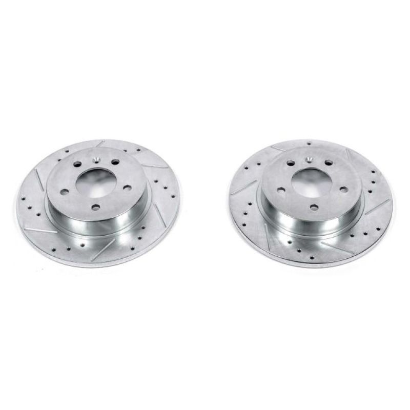 PSB Evolution Drill/Slot Rotor - Power Stop 06-11 Buick Lucerne Rear Evolution Drilled & Slotted Rotors - Pair