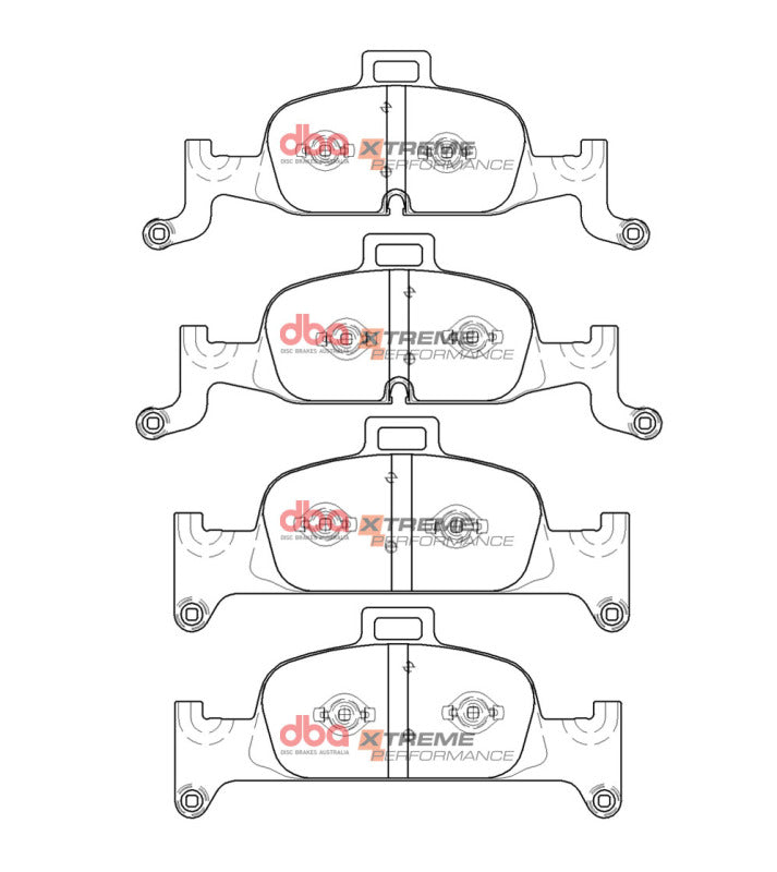 DBA XP Performance Brake Pads - DBA 17-19 Audi A4 (w/318mm front Rotor) Front XP Performance Brake Pads