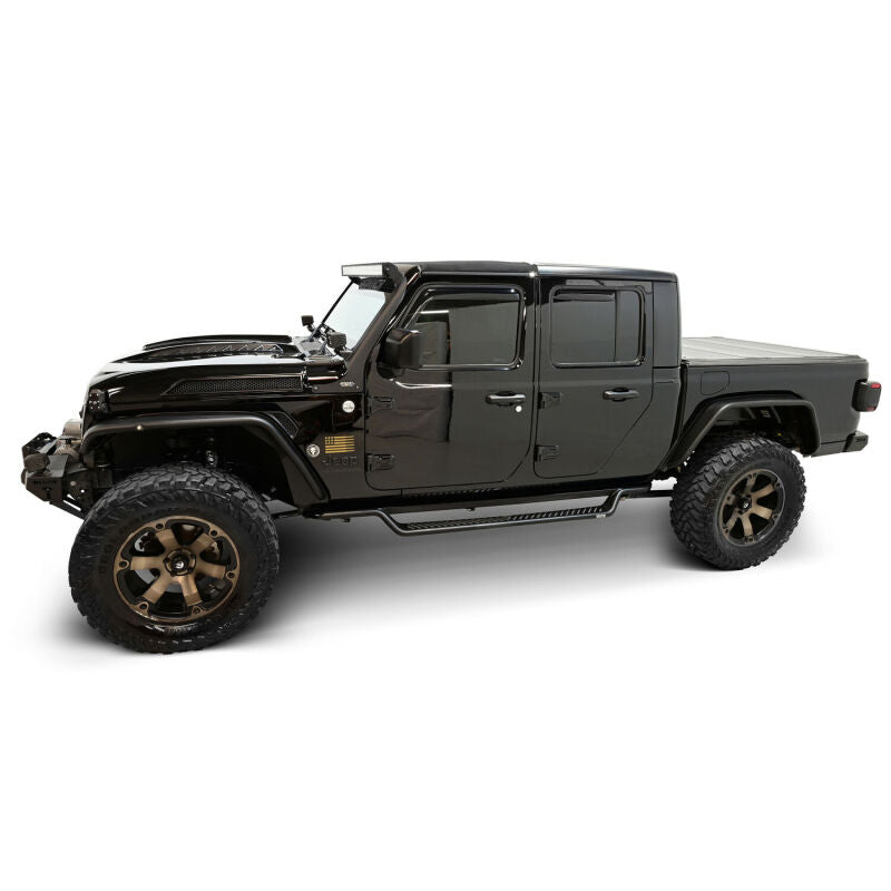 WES Running Boards - Outlaw - Westin 20-25 Jeep Gladiator Outlaw Drop Running Boards - Tex. Blk