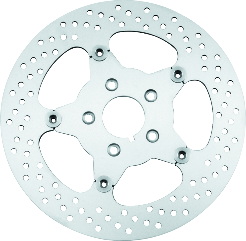 BKC Brake Rotors C - Bikers Choice 00-17 Big Twin 11.5 Inch Polished Front Stainless Mirror Fltg Rotor Repl H-D 44156-00