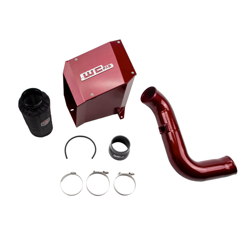 WCF Intake Kit - Wehrli 2004.5-2005 LLY Duramax 4in Intake Kit with Air Box - Red