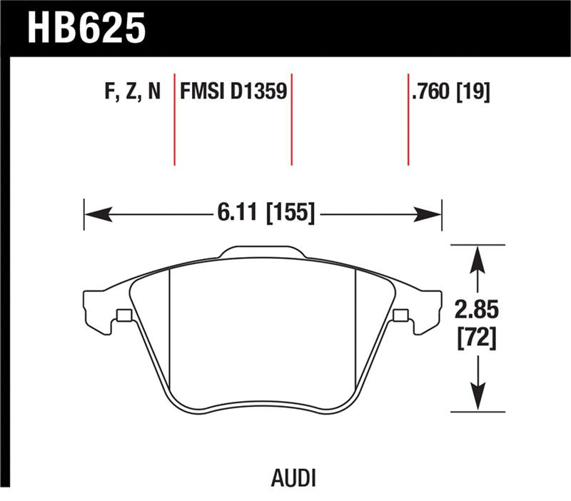 HAWK HPS Brake Pad Sets - Hawk HPS Street Brake Pads