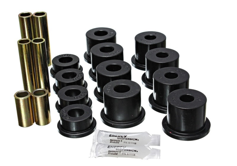 ES Spring/Shackle Bush - Black - Energy Suspension Ford F-450 Spring Bushing Set - Black