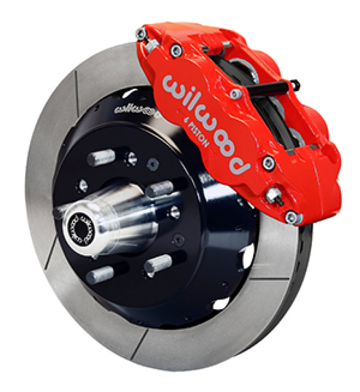 WIL Superlite Brake Kit - Wilwood 69-70 Chevy Impala W/ Disc Or Drum 69-82 Corvette FNSL6R 12.88 in GT Rotor Red