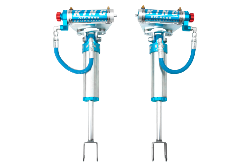 KIN 2.5 Shocks - King Shocks 2011+ Chevrolet Silverado 2500/3500/HD Front 2.5 Dia Remote Res Shock w/Adjuster (Pair)