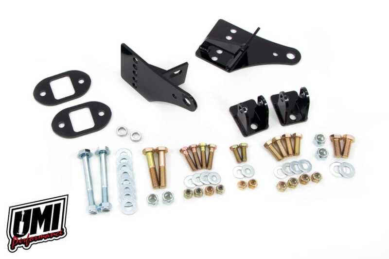 UMI Shock Mounts - UMI Performance 78-88 GM G-Body Rear Coilover Bracket Kit Bolt-In Brackets Only