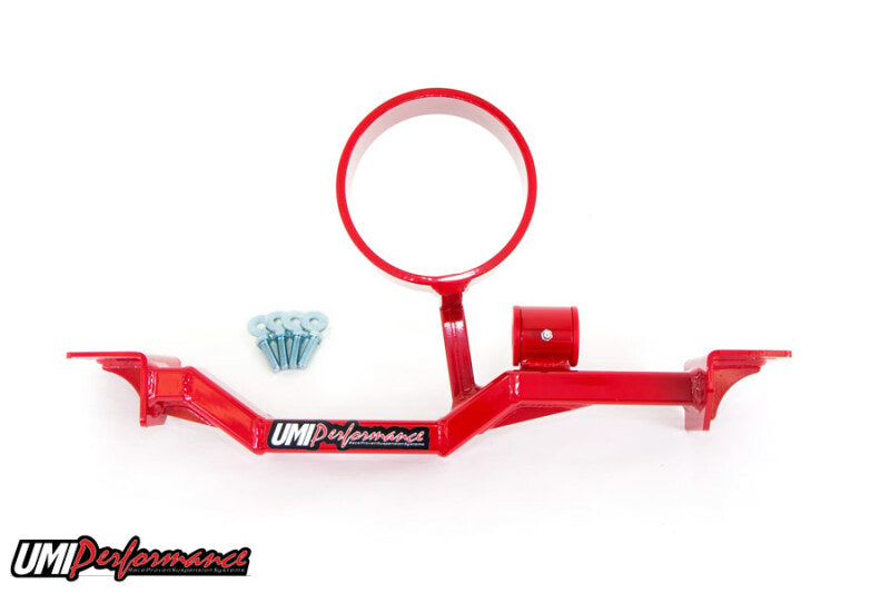 UMI Crossmember Reinforcements - UMI Performance 93-02 GM F-Body Tunnel Brace Mount Long Tube Header Set-Ups w/ Loop