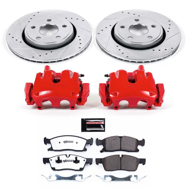 PSB Z36 Truck & Tow Kit - Power Stop 11-16 Jeep Gr& Cherokee Front Z36 Truck & Tow Kit w/Cals