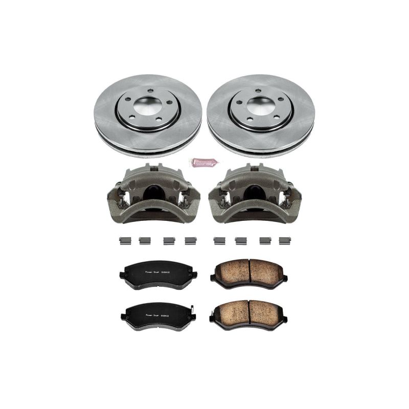 PSB Autospecialty Kit w/Cals - Power Stop 03-07 Chrysler Town and Country Front Autospecialty Brake Kit w/Calipers