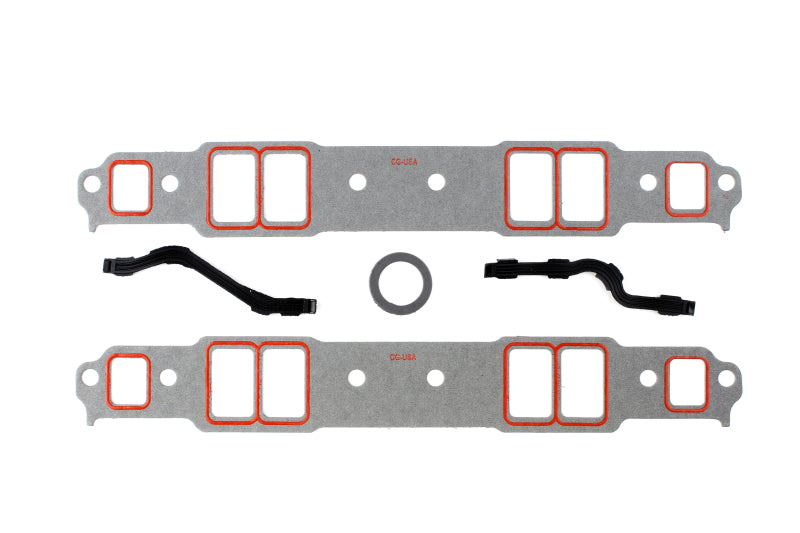 CG Intake Gaskets - Cometic Chevy Gen1 SB V8 .060in Fiber w/ Silicone Bead Intake Mani Gasket Kit-2.00in x 1.25in Port