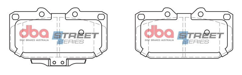 DBA Street Series Brake Pads - DBA 06-07 Subaru Impreza WRX Front Street Series Brake Pads