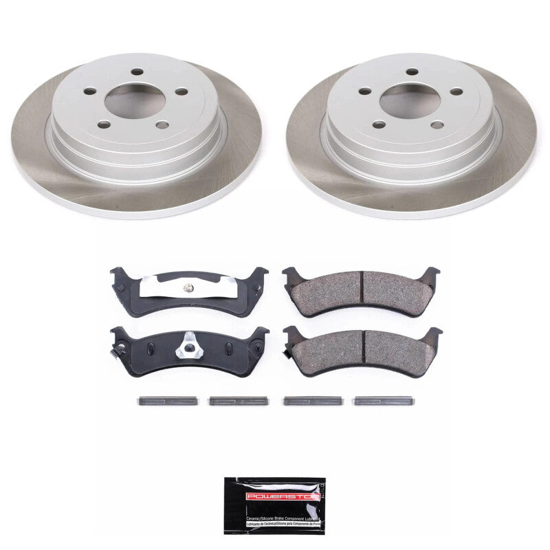 PSB Semi-Coated Rotor Kits - Power Stop 03-05 Ford Explorer Sport Trac Rear Semi-Coated Rotor Kit
