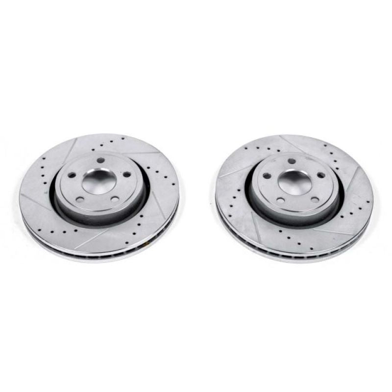 PSB Evolution Drill/Slot Rotor - Power Stop 11-19 Dodge Durango Front Evolution Drilled & Slotted Rotors - Pair