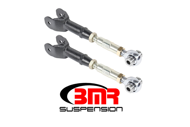 BMR Trailing Arms - BMR 16-17 6th Gen Camaro Upper Trailing Arms w/ On-Car Adj. Rod Ends - Black Hammertone