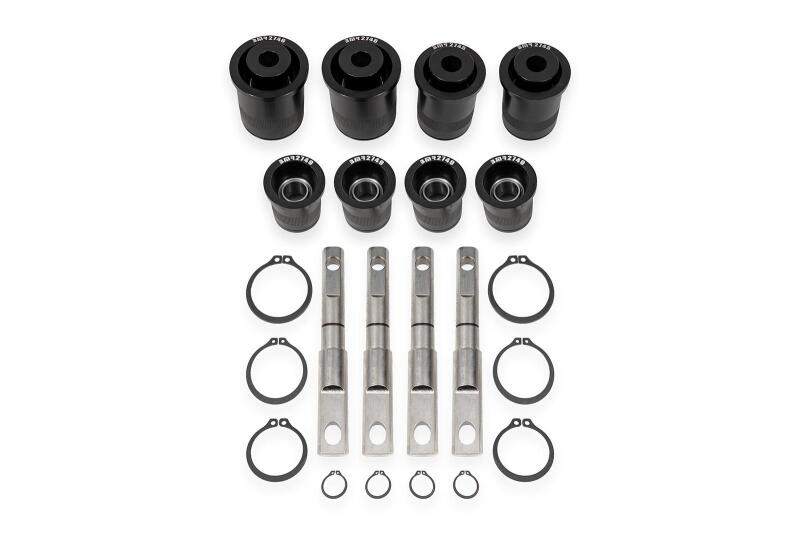 BMR Control Arm Bushing Kits - BMR 14-19 Chevrolet Corvette C7 Front Upper & Lower Control Arm Bearing Kit - Black Anodized