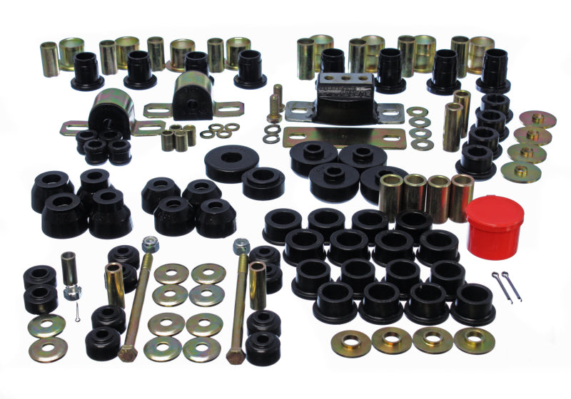 ES Hyper-Flex Sets - Black - Energy Suspension 63-82 Chevrolet Corvette Black Hyper-flex Master Bushing Set