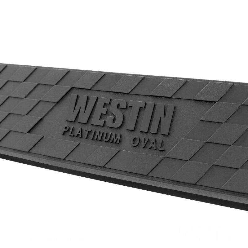 WES Nerf Bars - Platinum 4 - Westin 19-20 Dodge Ram 1500 Crew Cab Platinum 4 Oval Nerf Step Bars - Black