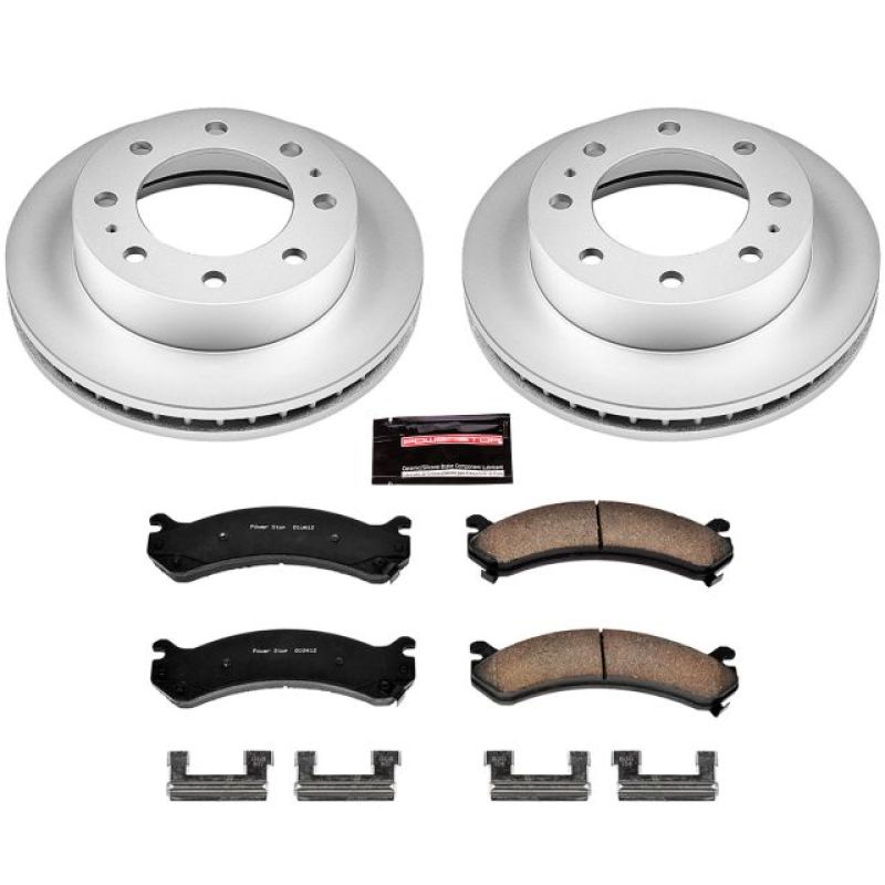PSB Z17 Evolution Coated Kit - Power Stop 02-04 Chevrolet Avalanche 2500 Front Z17 Evolution Geomet Coated Brake Kit