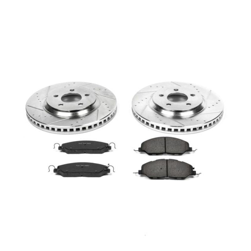 PSB Z23 Evolution Kit - Power Stop 11-14 Ford Mustang Front Z23 Evolution Sport Brake Kit