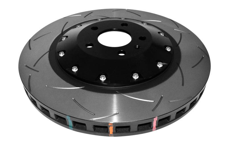 DBA 5000 Series Slotted Rings - DBA 07-11 Audi S6 Front 5000 Series Slotted Rotor w/Black Hat