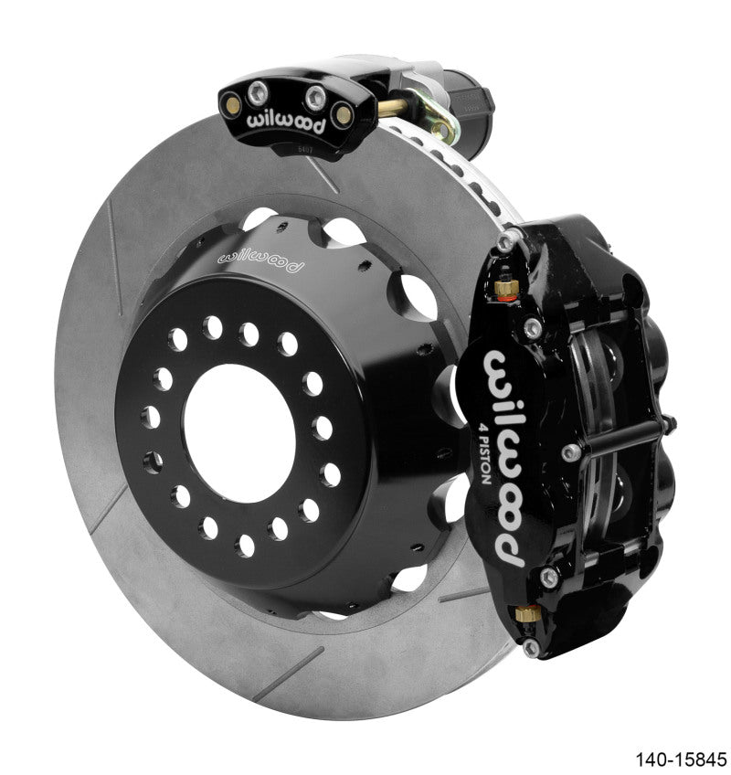 WIL Superlite Brake Kit - Wilwood Narrow Superlite 4R Rear P-Brk Kit 14.00in Rotor Big Ford New Style 2.50in Offset