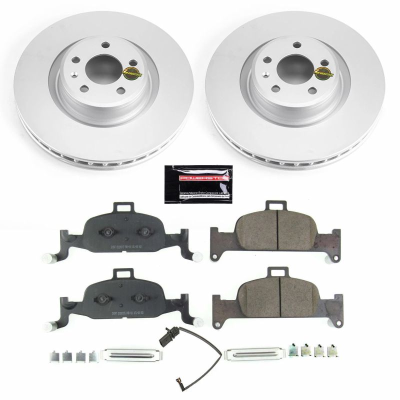 PSB Z23 Evolution Coated Kit - Power Stop 17-19 Audi A4 Front Z23 Evolution Sport Coated Brake Kit
