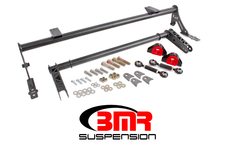 BMR Sway Bar Kits - BMR 05-14 S197 Mustang Rear Bolt-On Hollow 35mm Xtreme Anti-Roll Bar Kit (Poly) - Black Hammertone