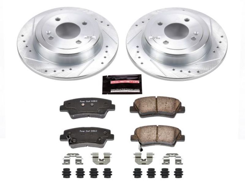 PSB Z23 Evolution Kit - Power Stop 12-18 Hyundai Accent Rear Z23 Evolution Sport Brake Kit