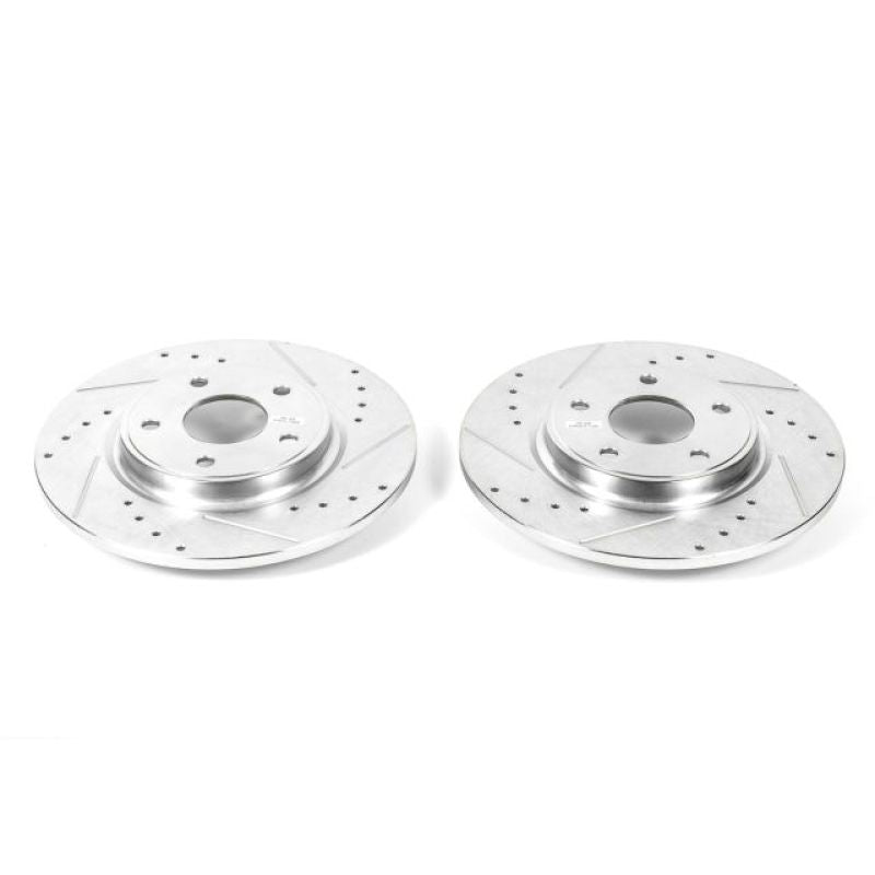 PSB Evolution Drill/Slot Rotor - Power Stop 12-16 Chrysler Town & Country Rear Evolution Drilled & Slotted Rotors - Pair