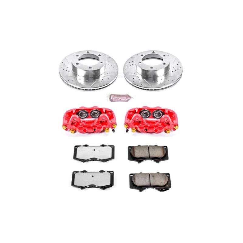 PSB Red Calipers - Power Stop 00-06 Toyota Tundra Front Z36 Truck & Tow Kit w/Cals