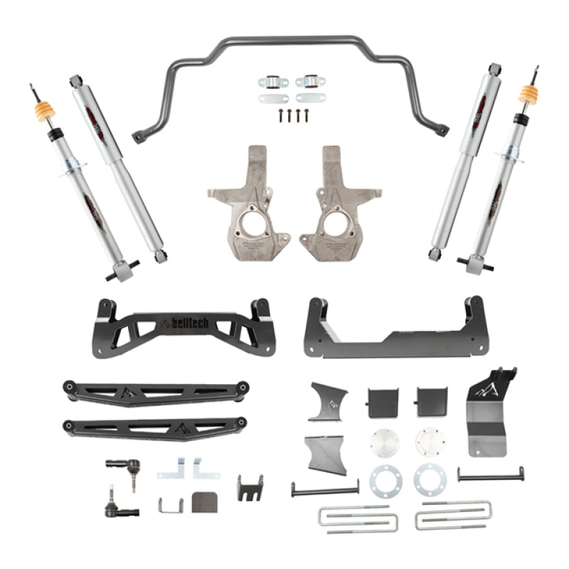 BT Lift Kit w Shocks - Belltech 16-18 Chevrolet Silverado / GMC Sierra 1500 4WD 7-9in Suspension Lift Kit w/ Shocks