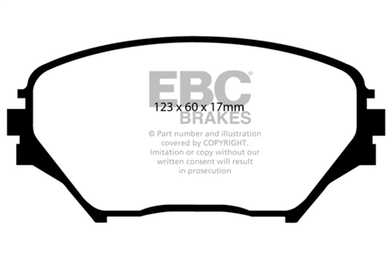 EBC Greenstuff Brake Pad Sets - EBC 01-03 Toyota RAV 4 2.0 Greenstuff Front Brake Pads