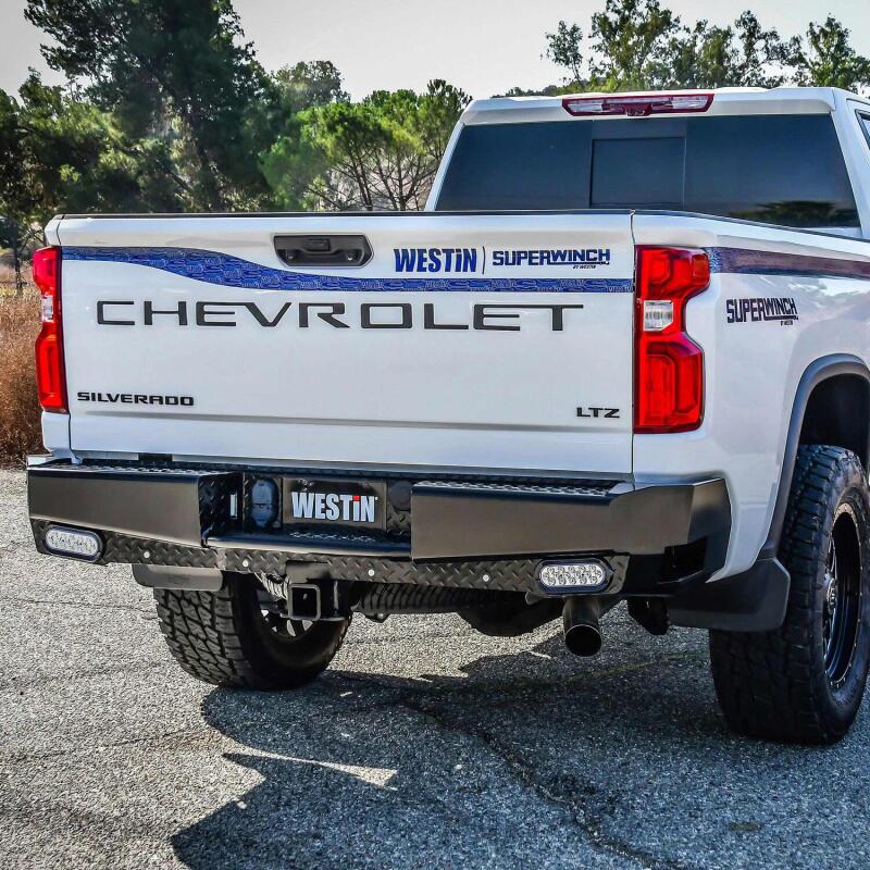 WES HDX Rear Bumpers - Westin 19-20 Chevy Silverado 1500 HDX Bandit Rear Bumper - Black