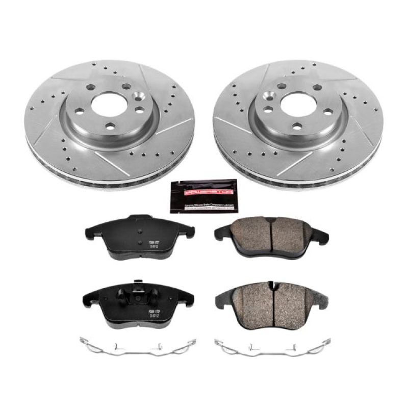 PSB Z23 Evolution Kit - Power Stop 11-14 Volvo S60 Front Z23 Evolution Sport Brake Kit