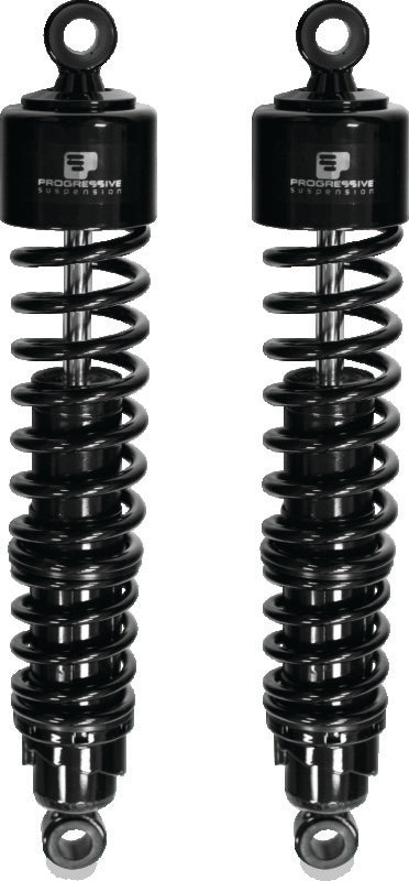 PGR 413 Shocks - Progressive Harley 413 Series Shocks 15.0in - Black