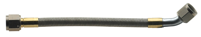 FRA Brake Lines - Fragola -6AN Hose Assembly Straight x 45 Degree Steel Nut 16in