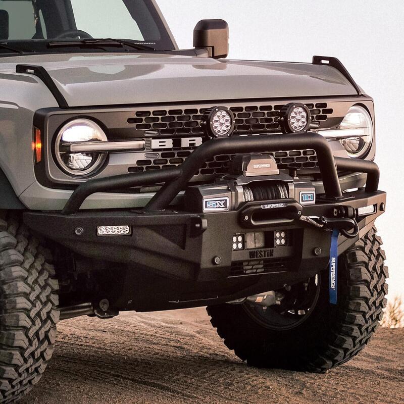 WES Bull Bars - XTS - Westin 21-23 Bronco (Excl. Sport) XTS Round Bull Bar - Tex. Blk