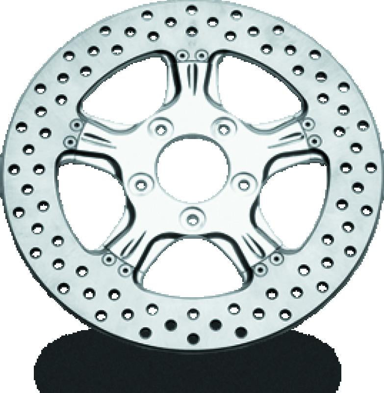 PFM Brake Rotors - Performance Machine Disc/Carr 11.8 Wrath Front - Chrome