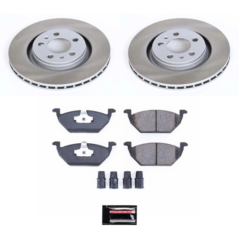 PSB Semi-Coated Rotor Kits - Power Stop 98-99 Volkswagen Jetta Front Semi-Coated Rotor Kit