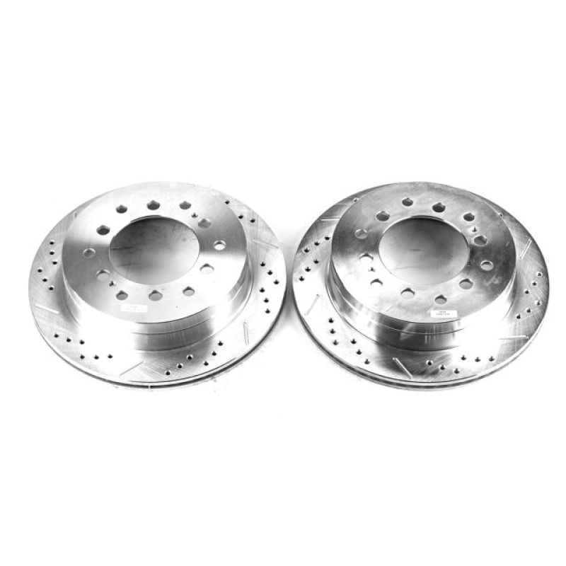 PSB Evolution Drill/Slot Rotor - Power Stop 03-09 Lexus GX470 Rear Evolution Drilled & Slotted Rotors - Pair