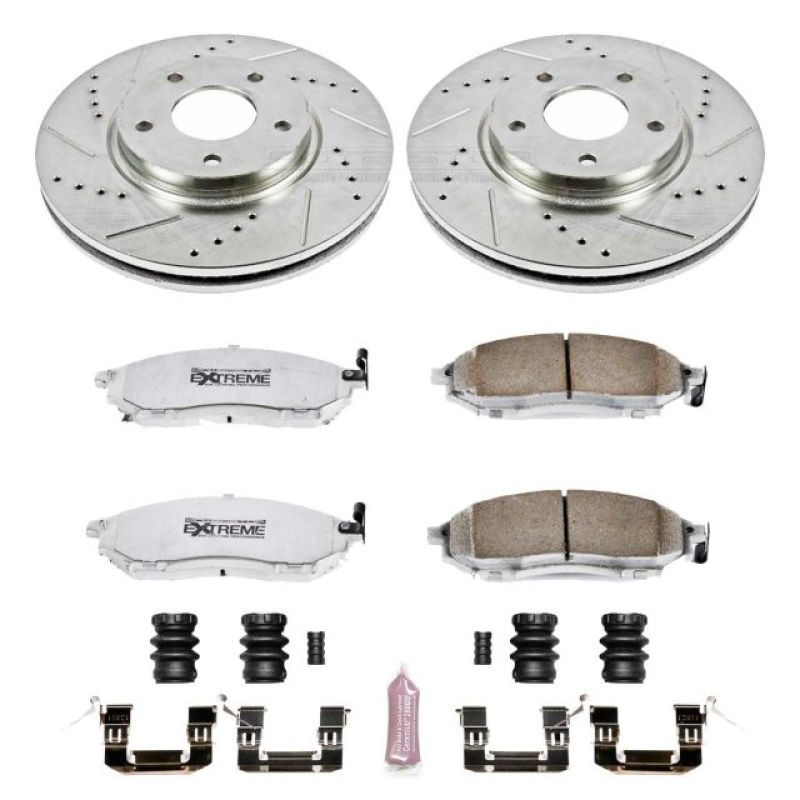 PSB Z26 Street Warrior Kit - Power Stop 03-04 Infiniti M45 Front Z26 Street Warrior Brake Kit