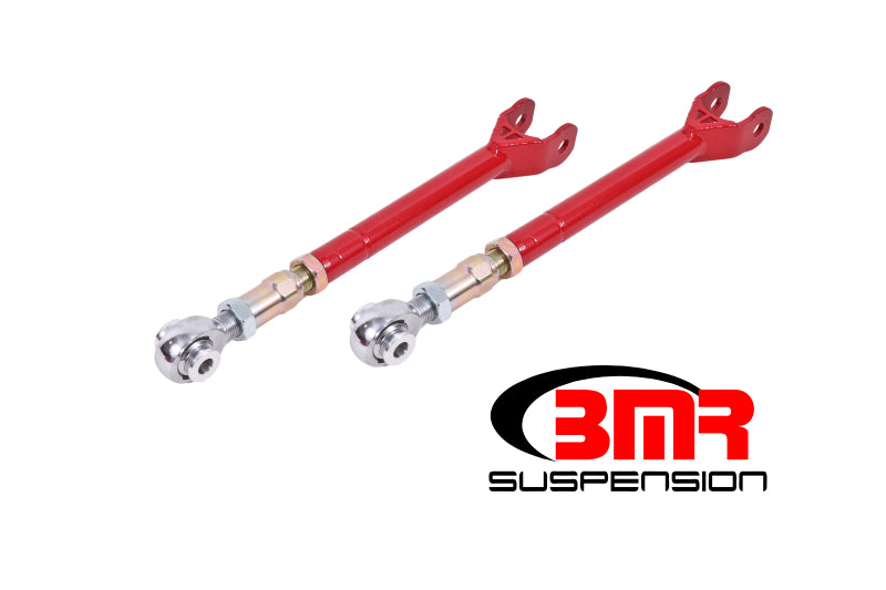 BMR Trailing Arms - BMR 08-17 Challenger Lower Trailing Arms w/ On-Car Adj. Rod Ends - Red