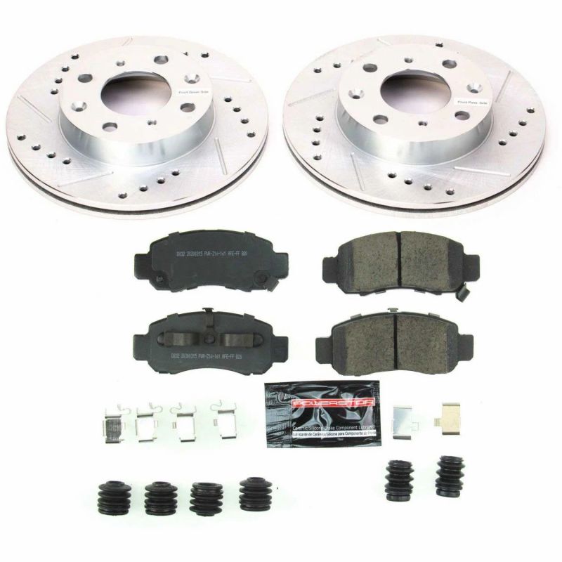 PSB Z23 Evolution Kit - Power Stop 00-06 Honda Insight Front Z23 Evolution Sport Brake Kit