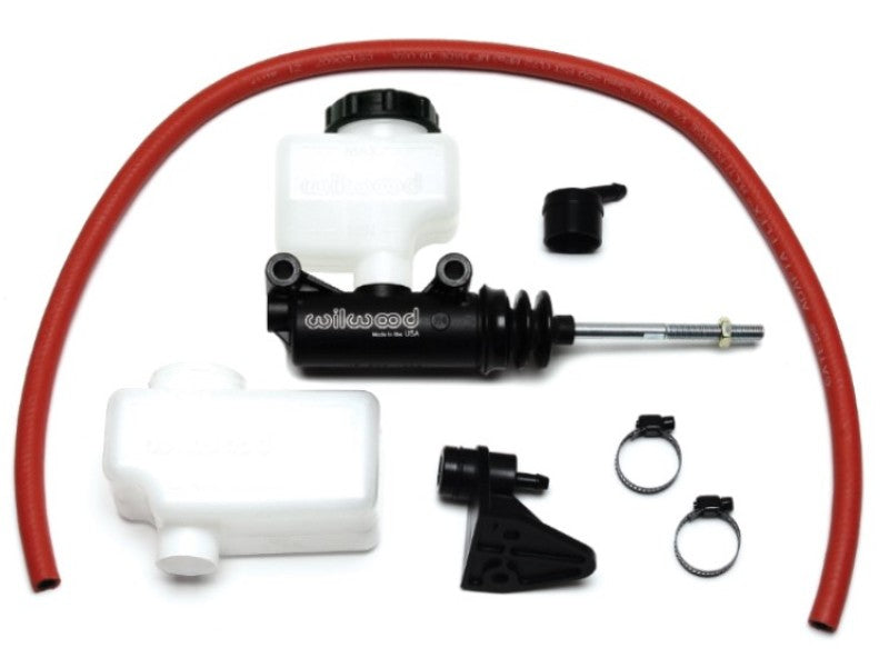 WIL Master Cylinder - Wilwood Short Remote Side Mount M/C Kit 7/8in Bore 3/8in-24 Banjo Outlet