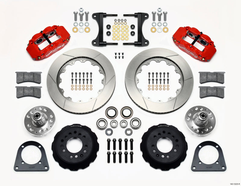 WIL Superlite Brake Kit - Wilwood Narrow Superlite 6R Front Hub Kit 14.00in Red TCI-IFS 71-78 (Pinto Based)