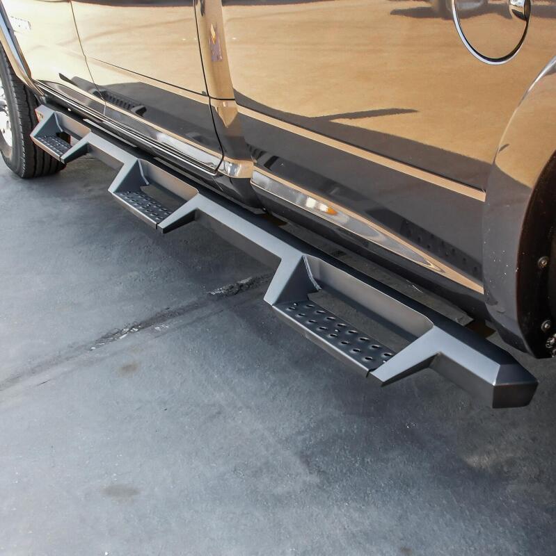 WES Nerf Bars - HDX Drop - Westin/HDX 19-20 Ram 2500/3500 Crew Cab (8ft Bed) Drop Wheel to Wheel Nerf Step Bars - Txt Black