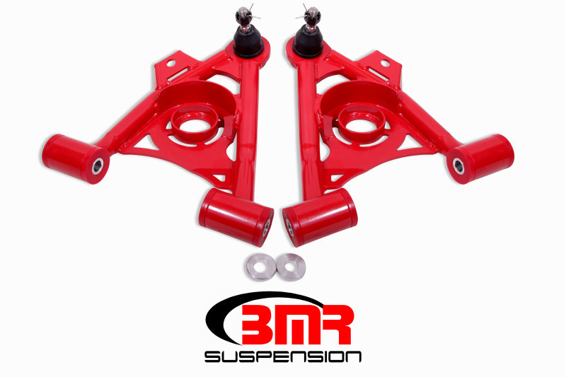 BMR Control Arms - BMR 79-93 Fox Mustang Non-Adj Lower A-Arms Standard Ball Joint Spring Pocket - Red