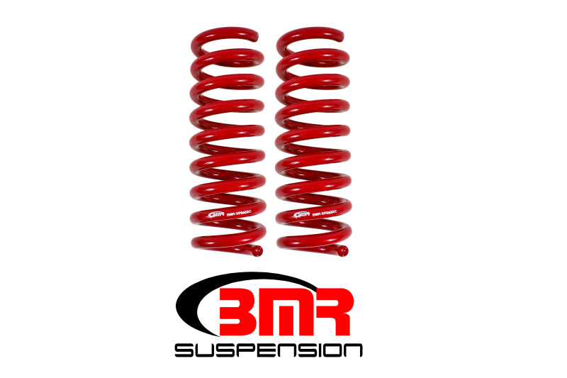 BMR Lowering Springs - BMR 16-17 6th Gen Camaro V8 Rear Performance Version Lowering Springs - Red