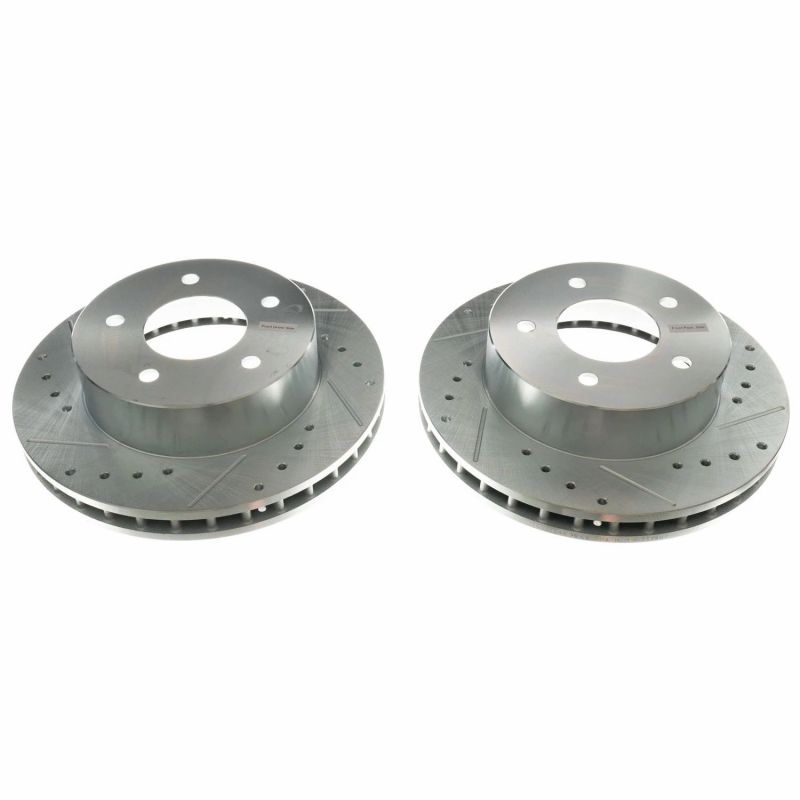 PSB Evolution Drill/Slot Rotor - Power Stop 90-02 Chevrolet Astro Front Evolution Drilled & Slotted Rotors - Pair